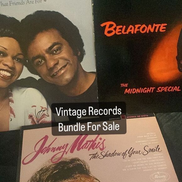 Vintage Johnny Mathis & Belafonte Vinyl Record Collection - Picture 2 of 6